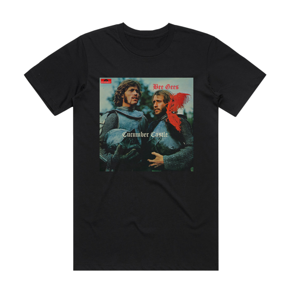 Bee Gees Cucumber Castle Album Cover T-Shirt Black