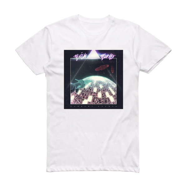 Mitch Murder Current Events Album Cover T-Shirt White