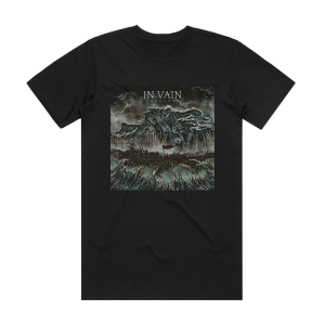 In Vain Currents Album Cover T-Shirt Black
