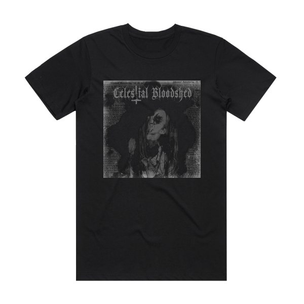 Celestial Bloodshed Cursed Scarred And Forever Possessed Album Cover T-Shirt Black