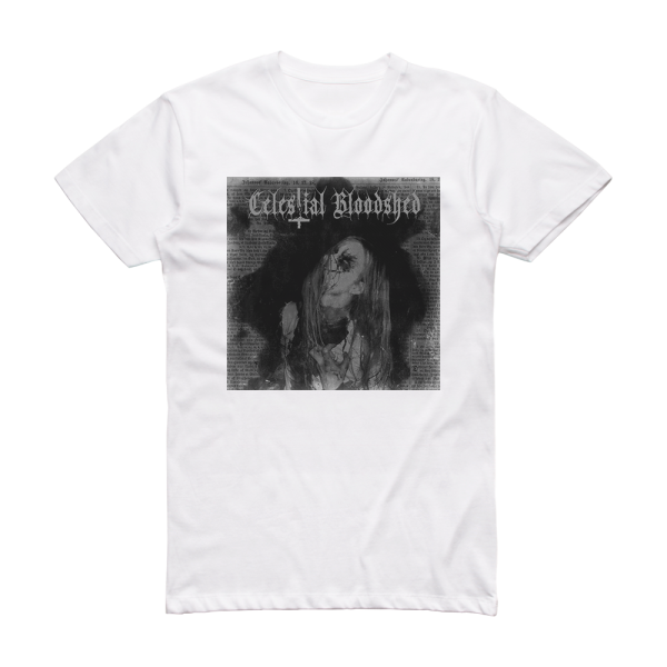 Celestial Bloodshed Cursed Scarred And Forever Possessed Album Cover T-Shirt White