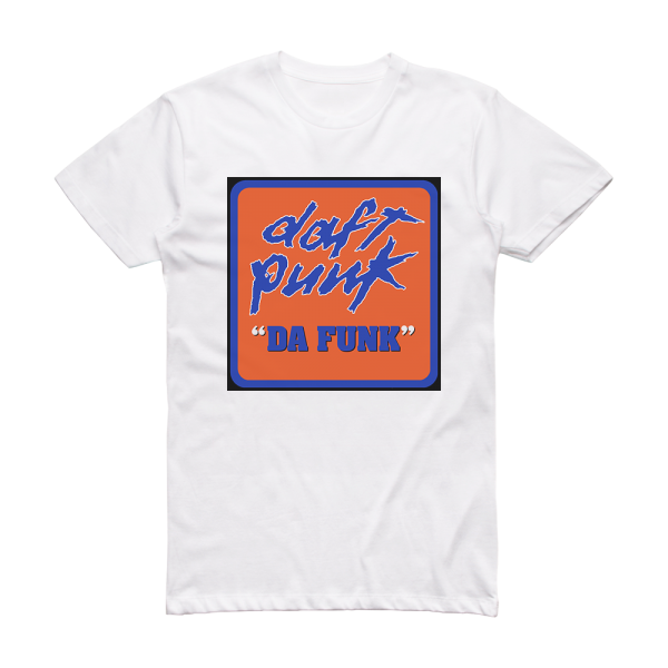 Daft Punk Da Funk 1 Album Cover T-Shirt White