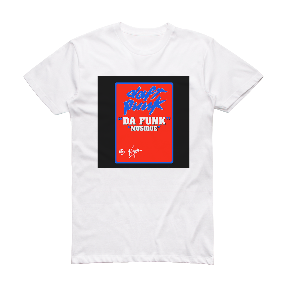 Daft Punk Da Funk 2 Album Cover T-Shirt White – ALBUM COVER T-SHIRTS