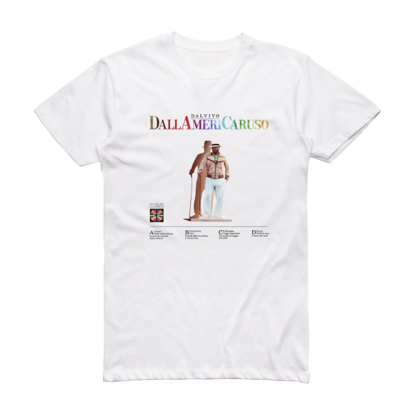 Lucio Dalla Dallamericaruso Album Cover T-Shirt White