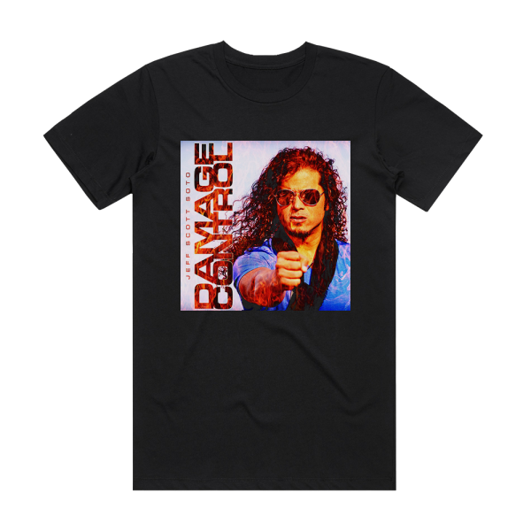 Jeff Scott Soto Damage Control Album Cover T-Shirt Black