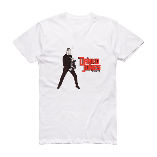 Danko Jones Dance Album Cover T-Shirt White