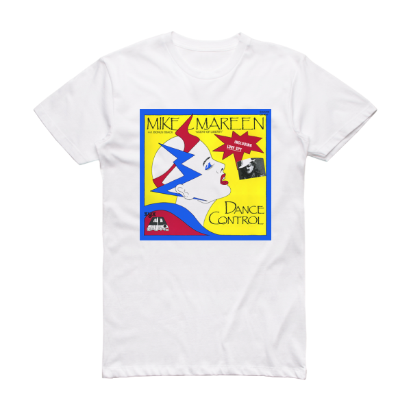 Mike Mareen Dance Control Album Cover T-Shirt White