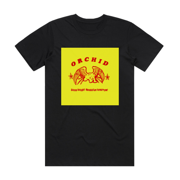 Orchid Dance Tonight Revolution Tomorrow Album Cover T-Shirt Black