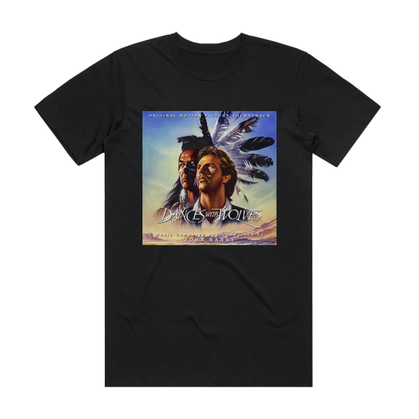 John Barry Dances With Wolves Album Cover T-Shirt Black