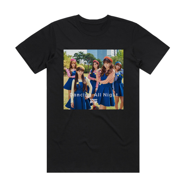 Crayon Pop Dancing All Night Album Cover T-Shirt Black