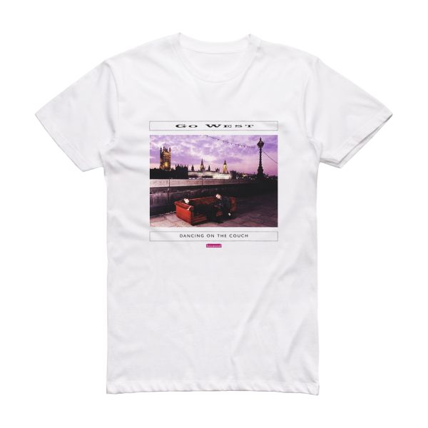 Go West Dancing On The Couch Album Cover T-Shirt White