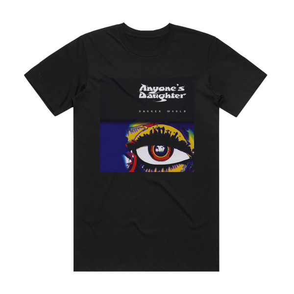 Anyones Daughter Danger World 1 Album Cover T-Shirt Black