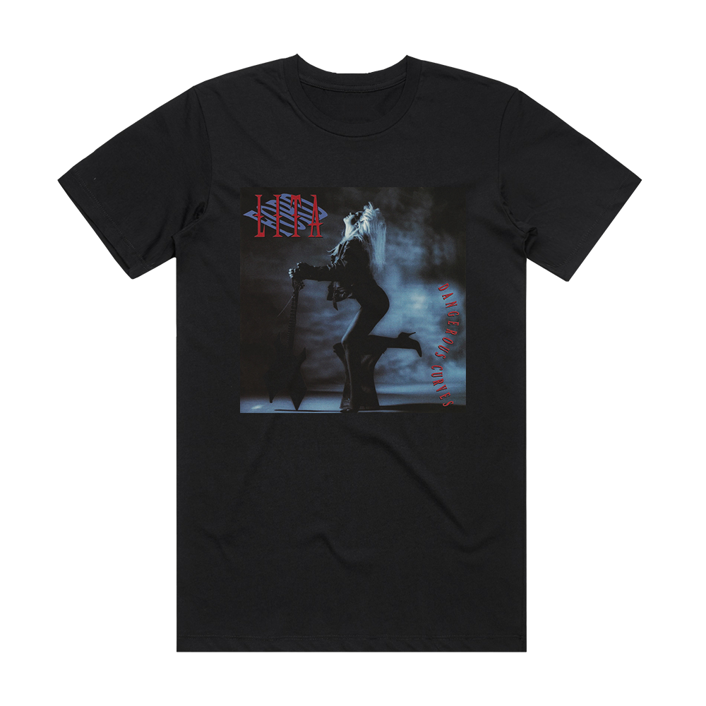 Lita Ford Dangerous Curves Album Cover T-Shirt Black – ALBUM COVER T-SHIRTS