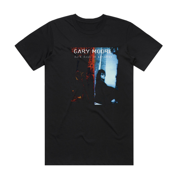 Gary Moore Dark Days In Paradise Album Cover T-Shirt Black