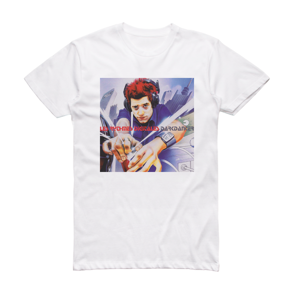 les Rythmes Digitales Darkdancer Album Cover T-Shirt White