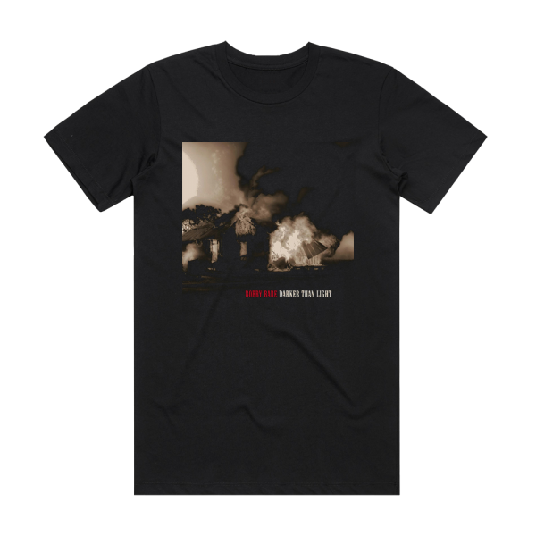Bobby Bare Darker Than Light Album Cover T-Shirt Black