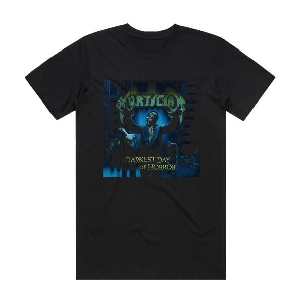 Mortician Darkest Day Of Horror Album Cover T-Shirt Black