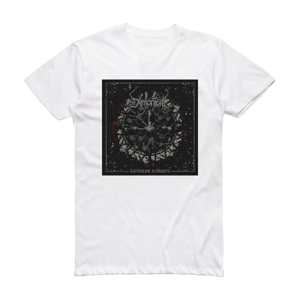 Demonical Darkness Unbound Album Cover T-Shirt White