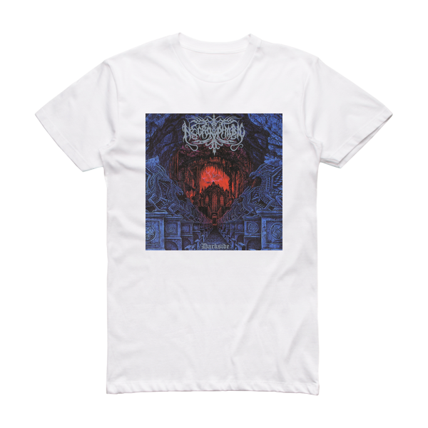 Necrophobic Darkside 1 Album Cover T-Shirt White