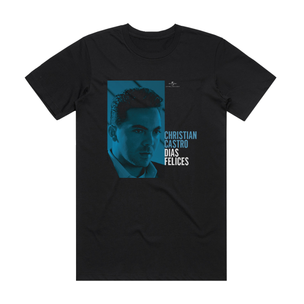 Cristian Castro Das Felices Album Cover T-Shirt Black