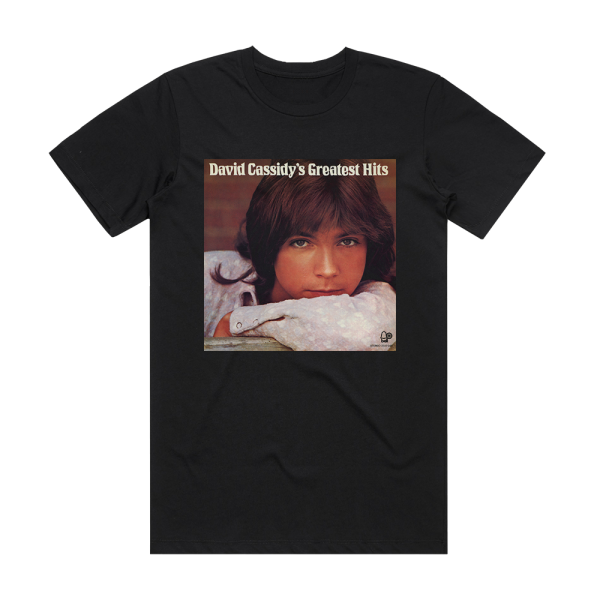 Johnny Cassidy David Cassidys Greatest Hits Album Cover T-Shirt Black