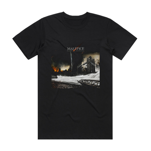 Malefice Dawn Of Reprisal Album Cover T-Shirt Black