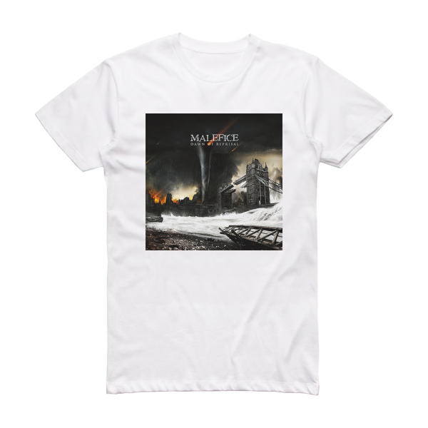 Malefice Dawn Of Reprisal Album Cover T-Shirt White