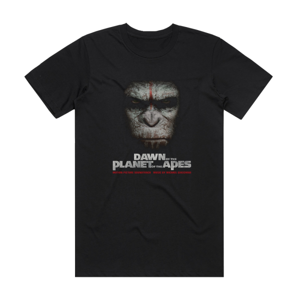 Michael Giacchino Dawn Of The Planet Of The Apes Album Cover T-Shirt Black