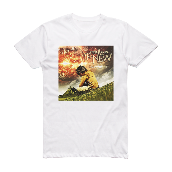 From Ashes To New Day One Album Cover T-Shirt White