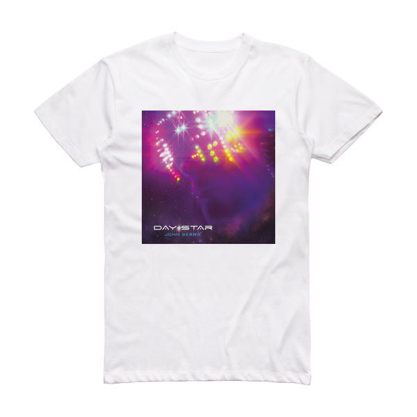 Jonn Serrie Day Star Album Cover T-Shirt White