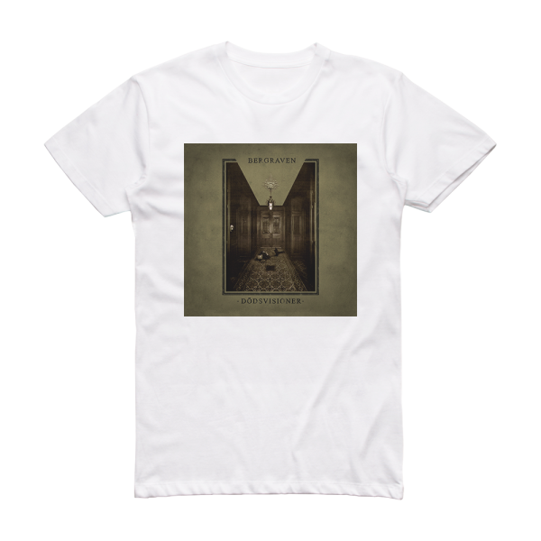 Bergraven Ddsvisioner Album Cover T-Shirt White