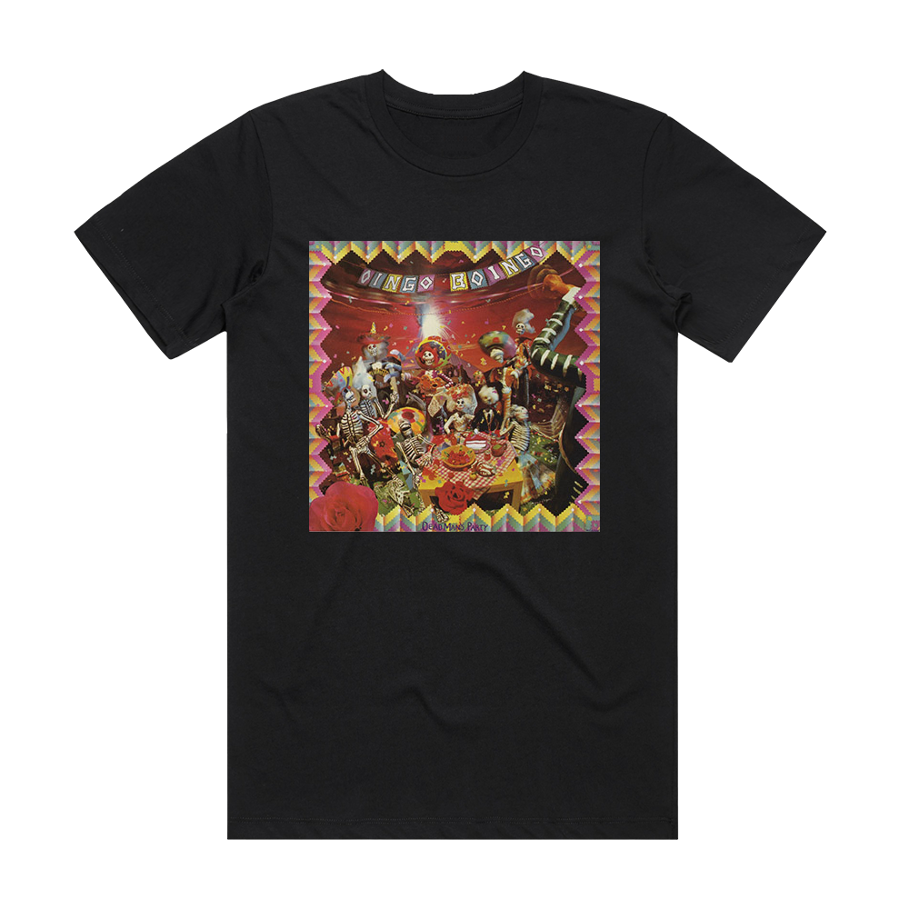 Oingo Boingo Dead Mans Party Album Cover T-Shirt Black – ALBUM COVER T ...