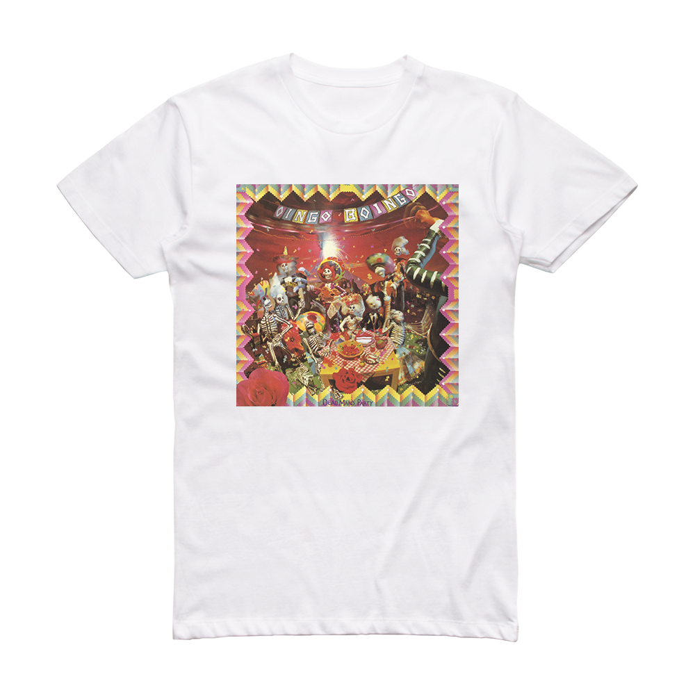 Oingo Boingo Dead Mans Party Album Cover T-Shirt White – ALBUM COVER T ...