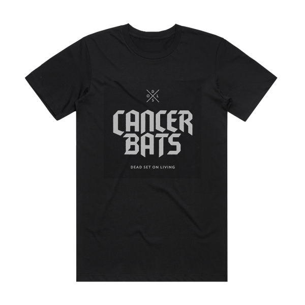 Cancer Bats Dead Set On Living 3 Album Cover T-Shirt Black