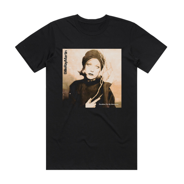 Billie Ray Martin Deadline For My Memories Album Cover T-Shirt Black