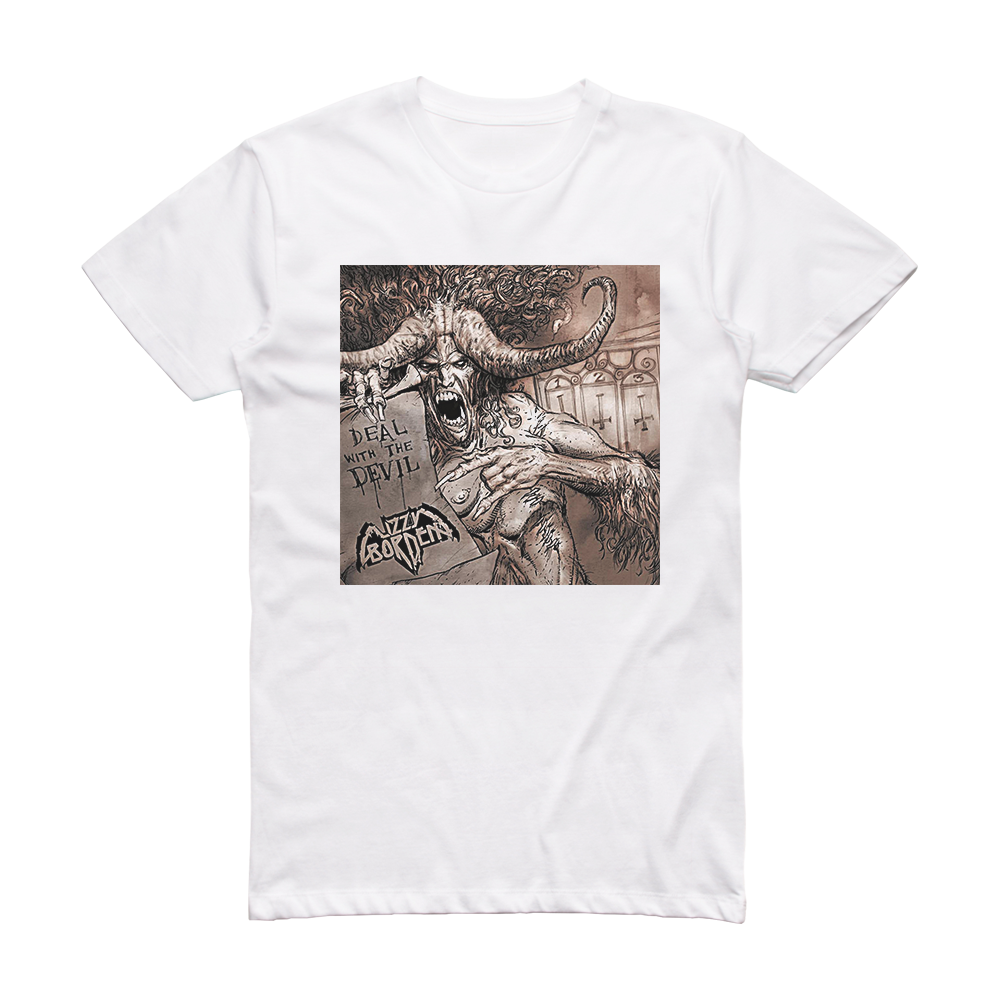 Lizzy Borden Deal With The Devil Album Cover T-Shirt White – ALBUM ...