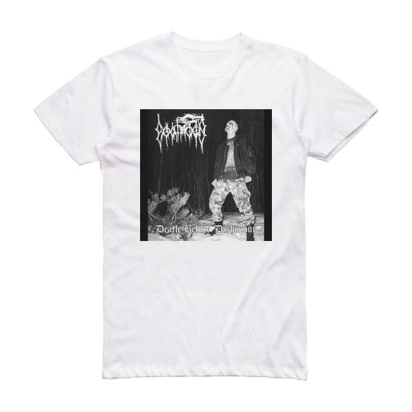 Goatmoon Death Before Dishonour Album Cover T-Shirt White – ALBUM COVER ...