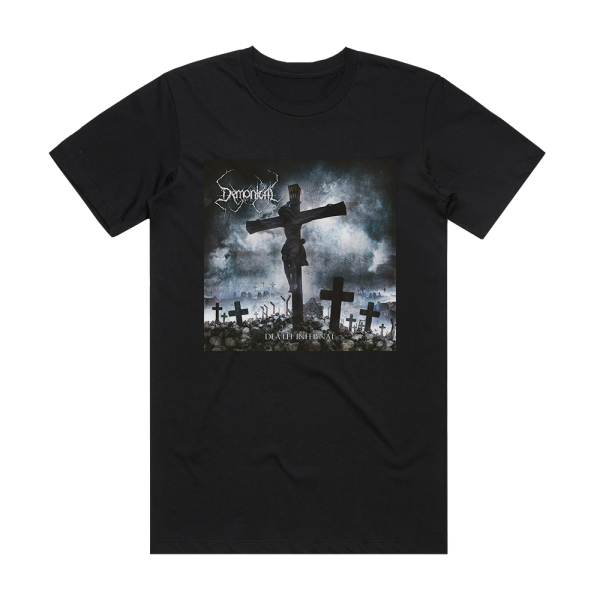 Demonical Death Infernal Album Cover T-Shirt Black