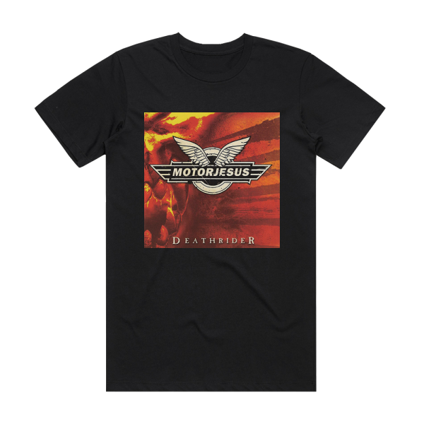Motorjesus Deathrider Album Cover T-Shirt Black