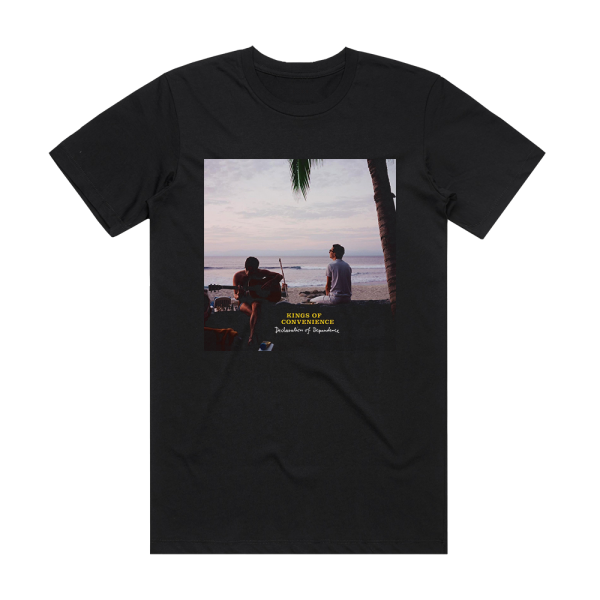 Kings of Convenience Declaration Of Dependence Album Cover T-Shirt Black