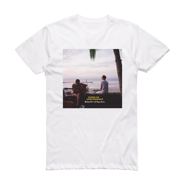 Kings of Convenience Declaration Of Dependence Album Cover T-Shirt White