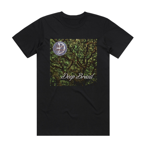 Deep Forest Deep Brasil Album Cover T-Shirt Black