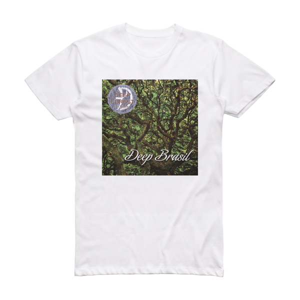 Deep Forest Deep Brasil Album Cover T-Shirt White