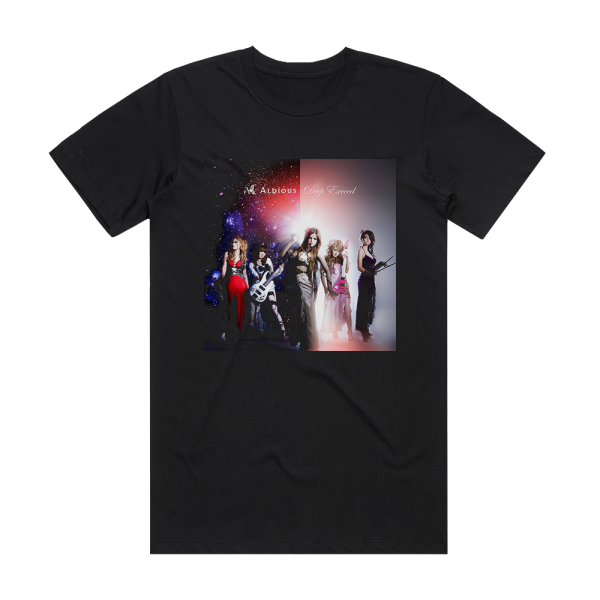 Aldious Deep Exceed Album Cover T-Shirt Black