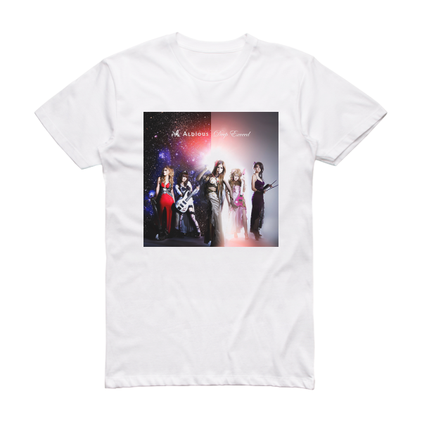 Aldious Deep Exceed Album Cover T-Shirt White