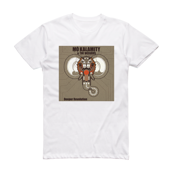 MoKalamity Deeper Revolution Album Cover T-Shirt White