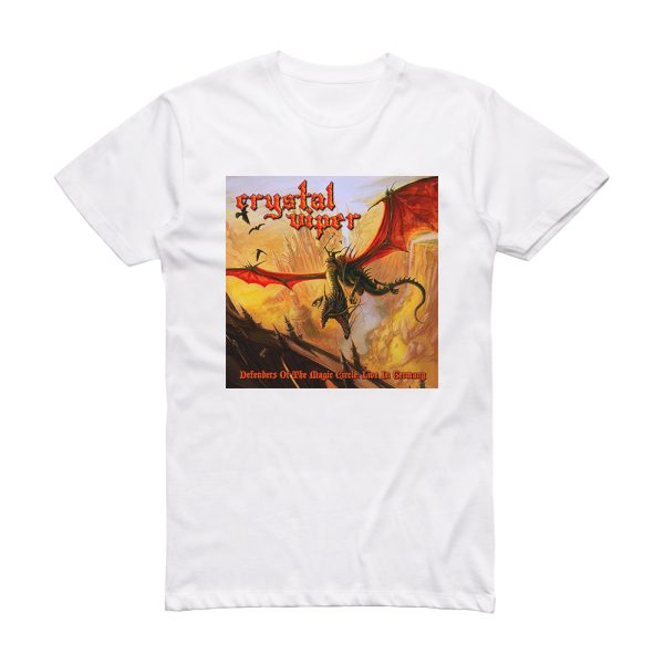 Crystal Viper Defenders Of The Magic Circle Live In Germany Album Cover T-Shirt White