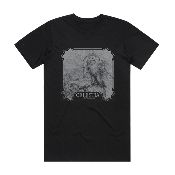 Celestia Delhs Ctess Album Cover T-Shirt Black