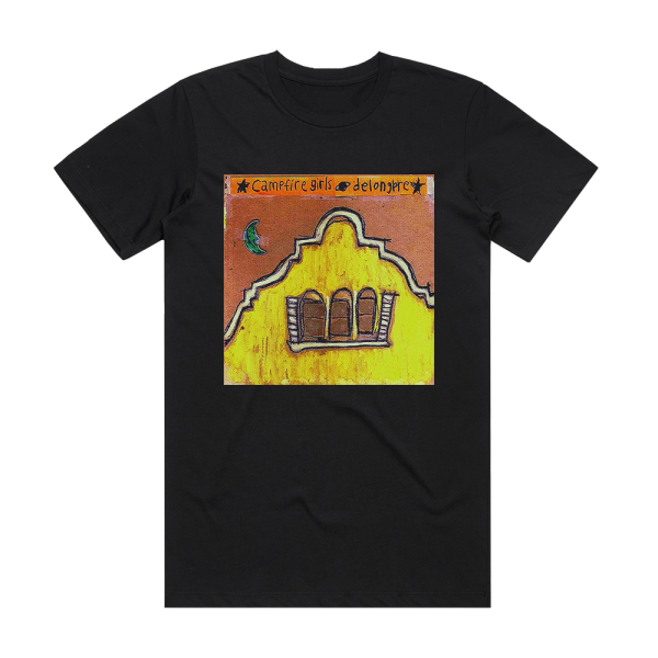 Campfire Girls Delongpre Album Cover T-Shirt Black