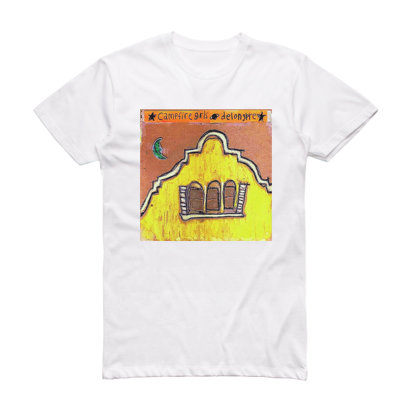 Campfire Girls Delongpre Album Cover T-Shirt White